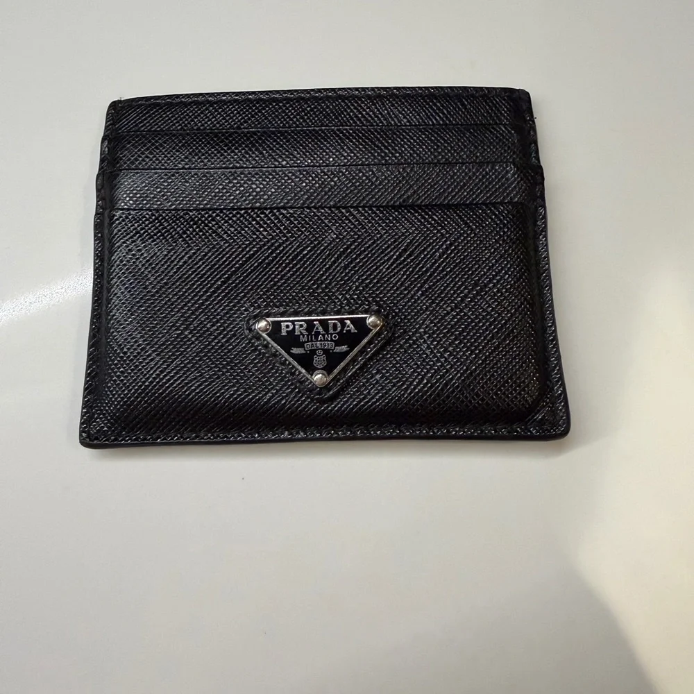 PRADA Saffiano Leather card holder